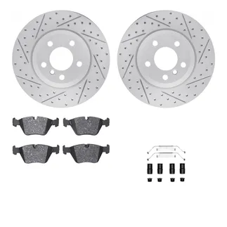R1 Concepts WBUH1-31101 Brake Rotors - Carbon Coated - D/S W/ Optimum Oe Pads & Hdw